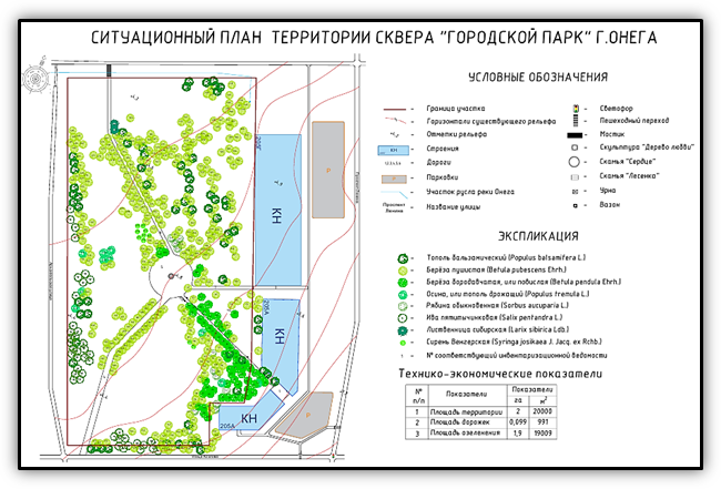 Ситуационный план территории пример